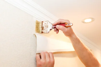 Pose de papier peint à Lissieu — revêtements muraux et toiles de verre
